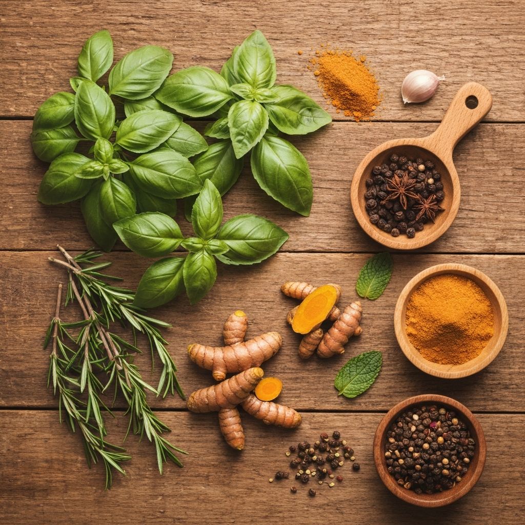 Organic herbs and spices